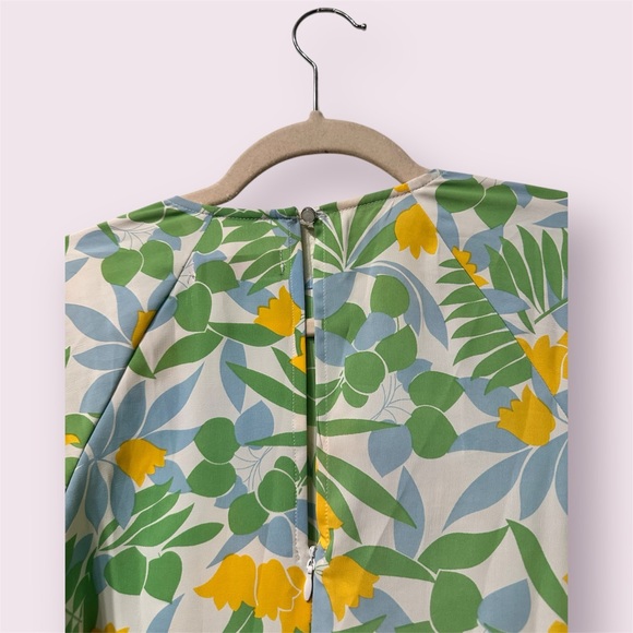 Grey and yellow L/S Dress - Picture 3 of 5